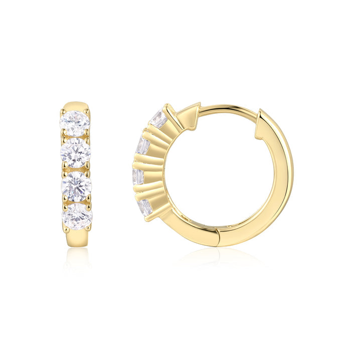 Classic Diamond Hug Hoops