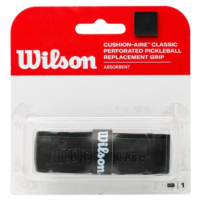 Classic Perforated Pickleball Replacement Grip Black