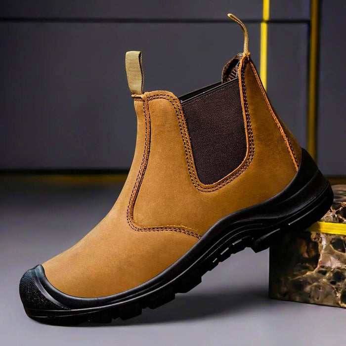 Colson Slip-On Leather Boots  - By Qivii