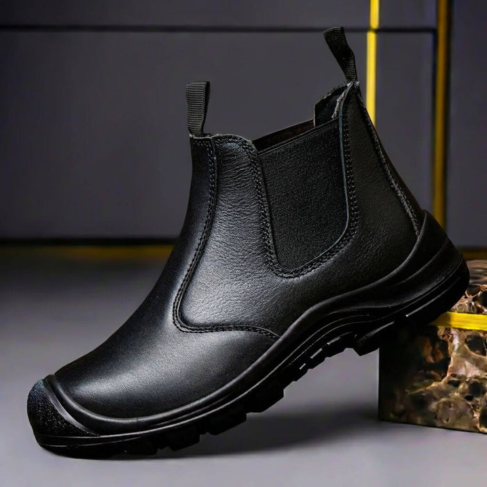Colson Slip-On Leather Boots  - By Qivii
