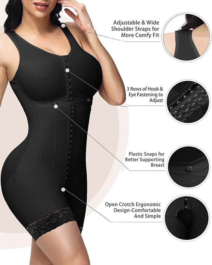 Compression Garment Short Shapewear For Women With Bra - By Qivii