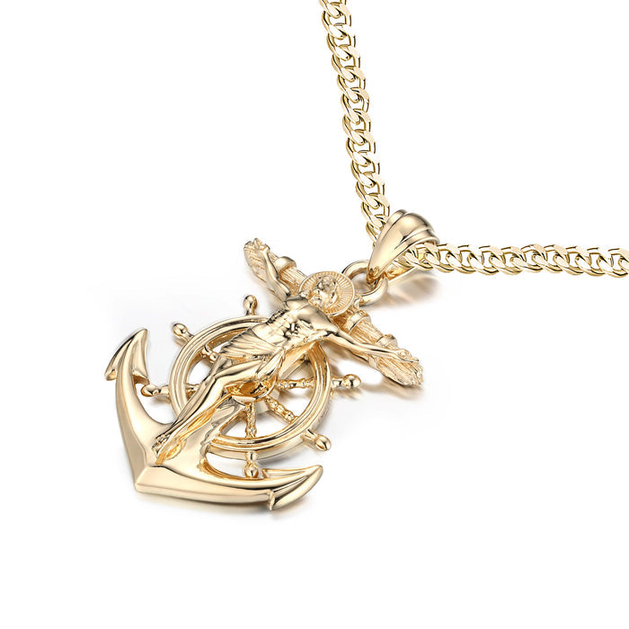 Crucified Jesus with Anchor