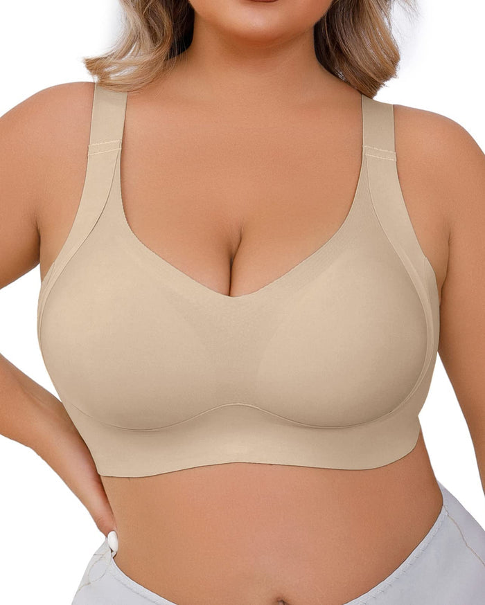 Daily Comfort Wireless Shaper Bra Smooth Full Coverage Support Bra  - By Qivii