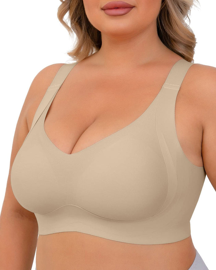 Daily Comfort Wireless Shaper Bra Smooth Full Coverage Support Bra  - By Qivii