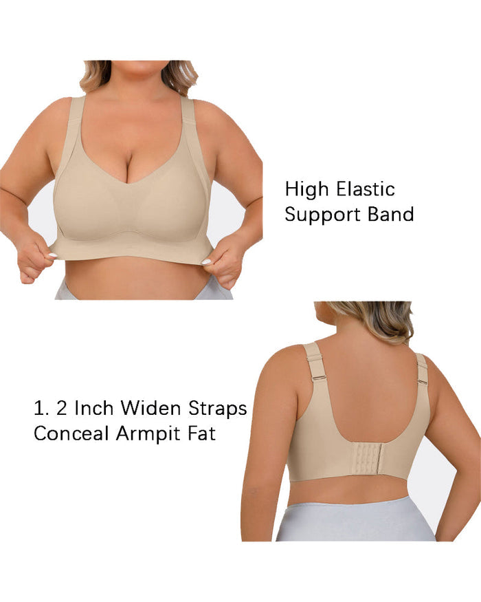 Daily Comfort Wireless Shaper Bra Smooth Full Coverage Support Bra  - By Qivii