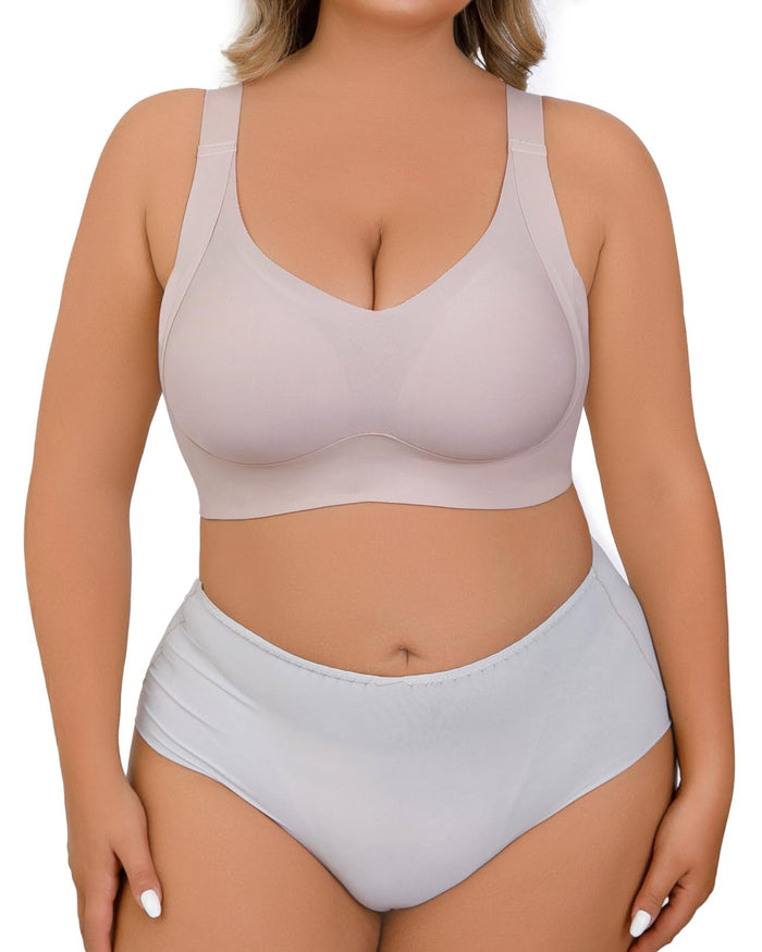 Daily Comfort Wireless Shaper Bra Smooth Full Coverage Support Bra  - By Qivii