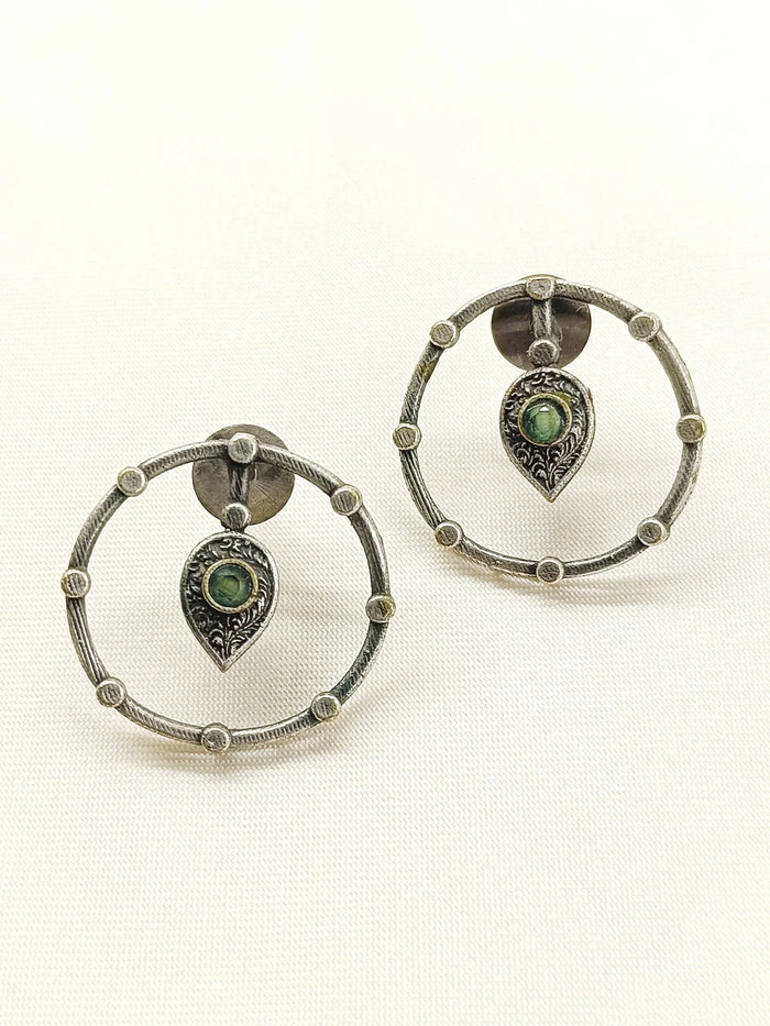 Darpana Mint Green Oxidized Tops