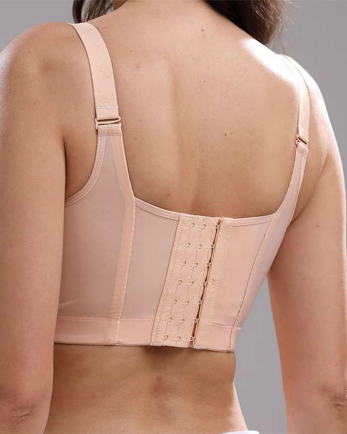 Deep Cup Push Up Bra With Full Back Coverage  - By Qivii