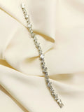 Devina White 92.5 Silver American Diamond Bracelet