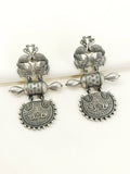 Dhrishti Plain Oxidized Earring