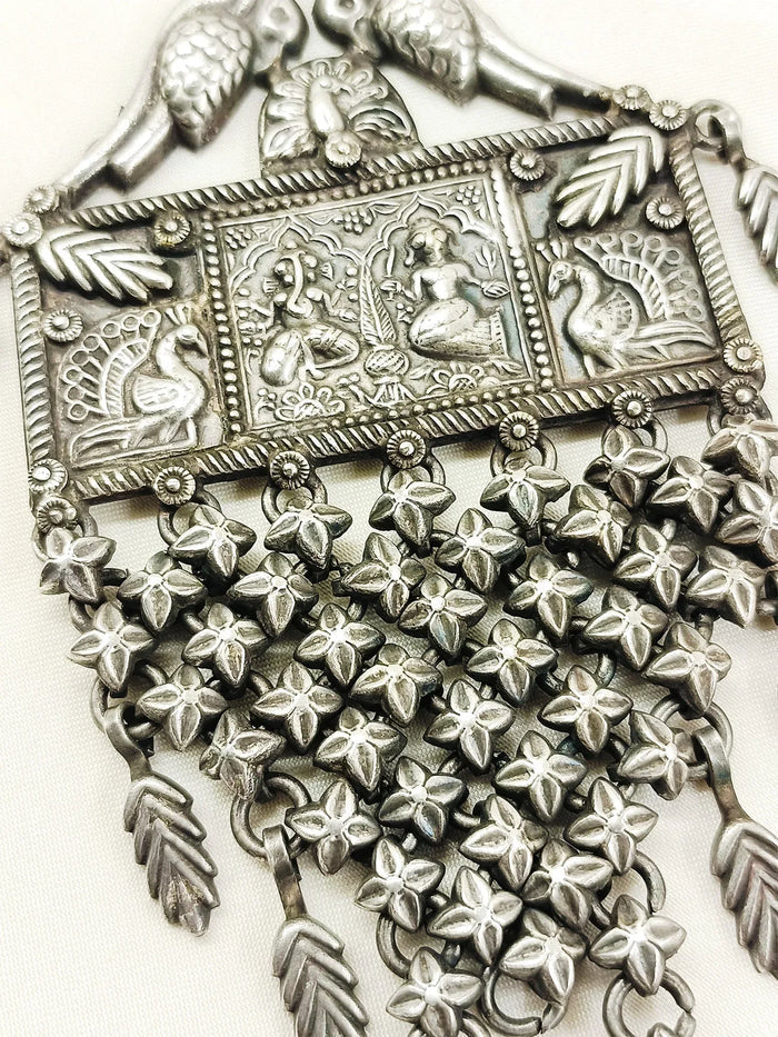 Dhyana Plain Oxidized Key Ring