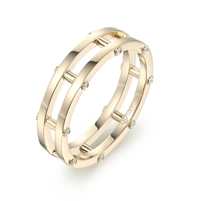 Diamond Bar Ring