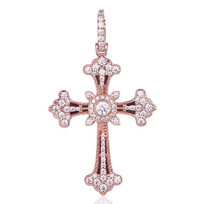 Diamond Greek Baptismal Cross
