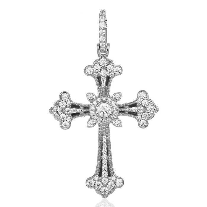 Diamond Greek Baptismal Cross