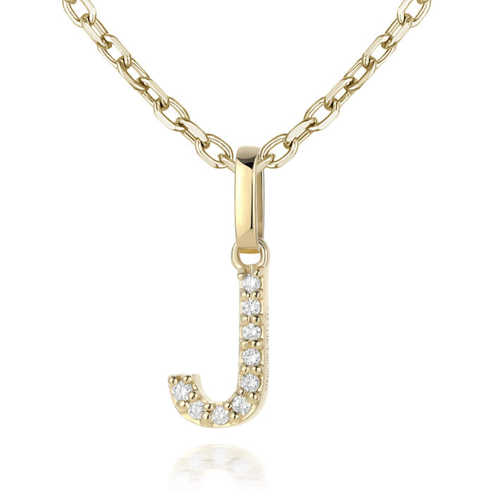 14kt Yellow Gold / J