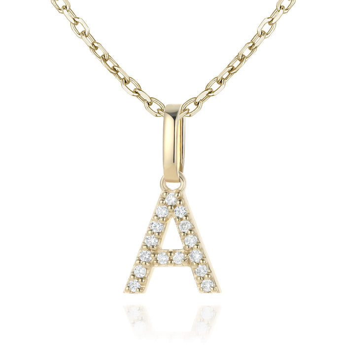 Diamond Initial Charms