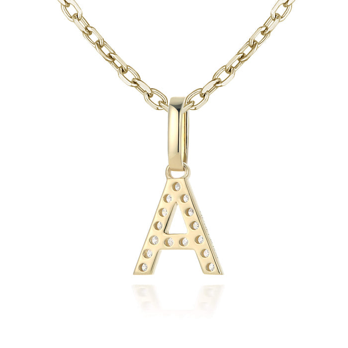 Diamond Initial Charms
