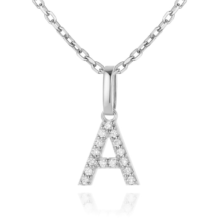 14kt White Gold / A
