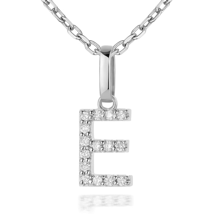 14kt White Gold / E