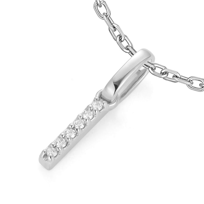 14kt White Gold / I
