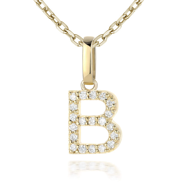 Diamond Initial Charms