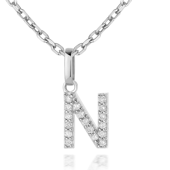 14kt White Gold / N