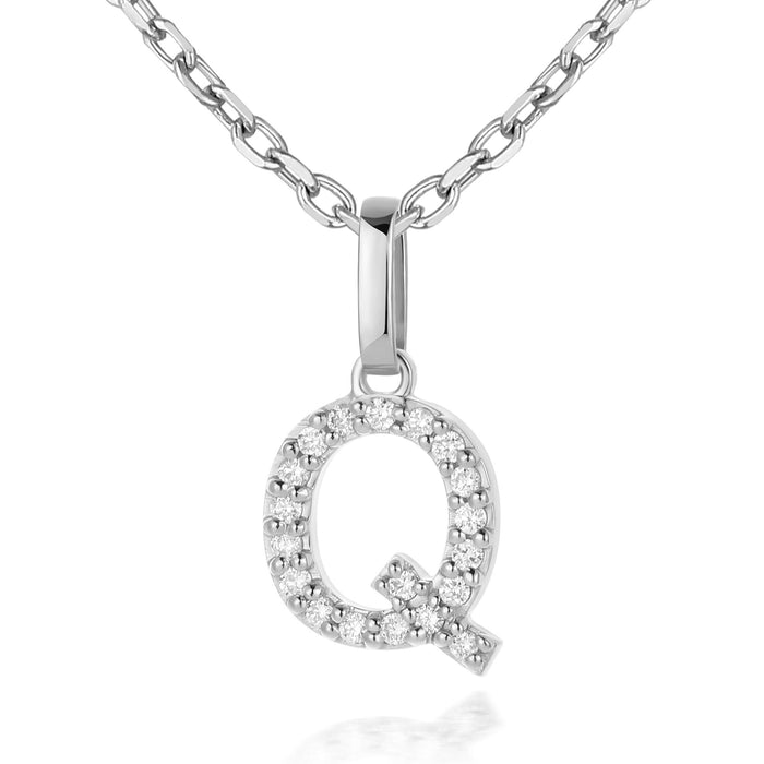 14kt White Gold / Q