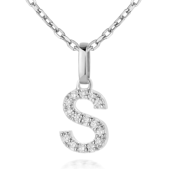 14kt White Gold / S