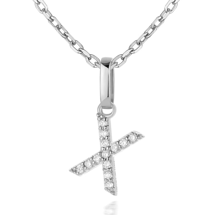 14kt White Gold / X