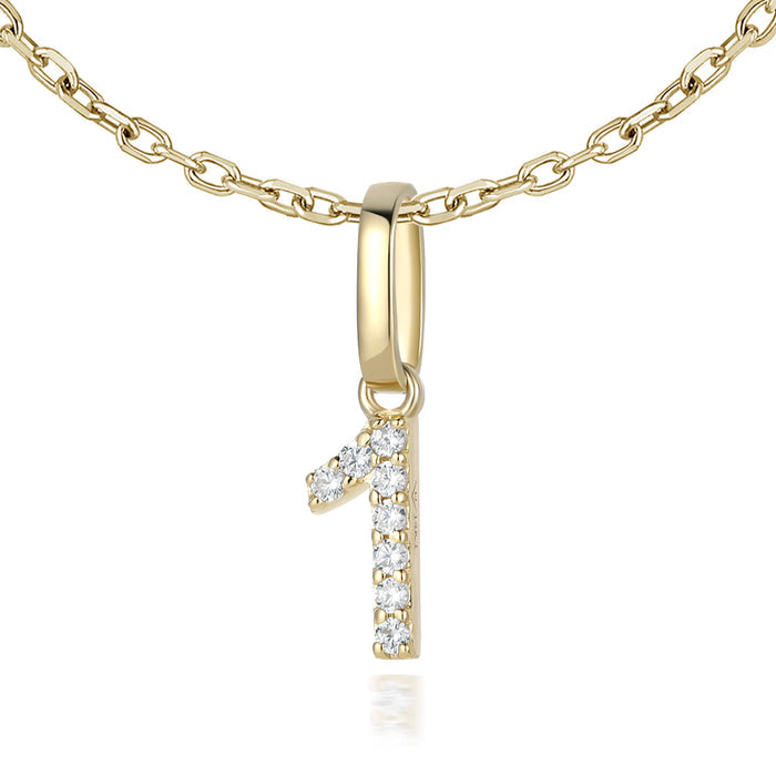 Diamond Number Charms