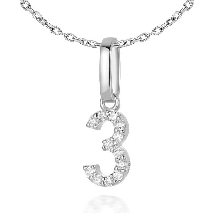 14kt White Gold / 3 / Cubic Zirconia (CZ)