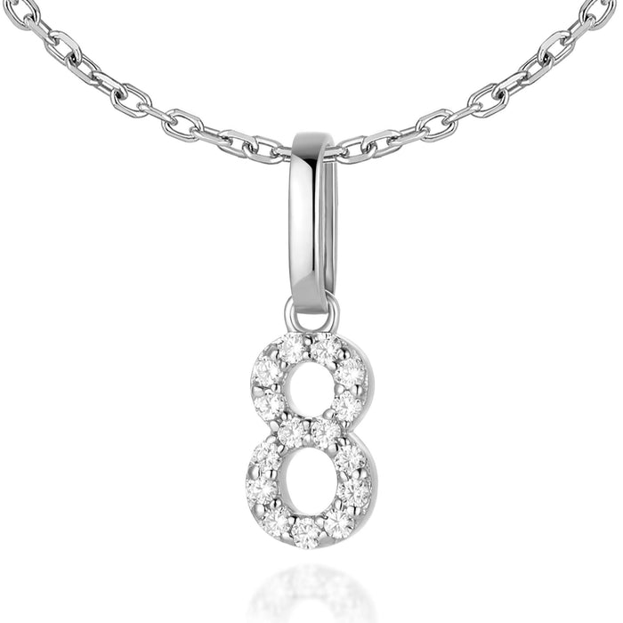 14kt White Gold / 8 / Cubic Zirconia (CZ)