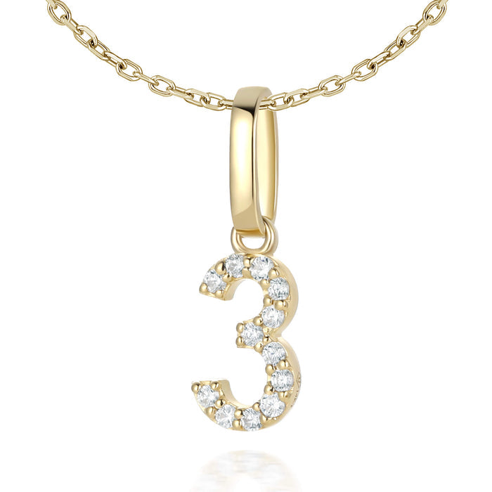 Diamond Number Charms