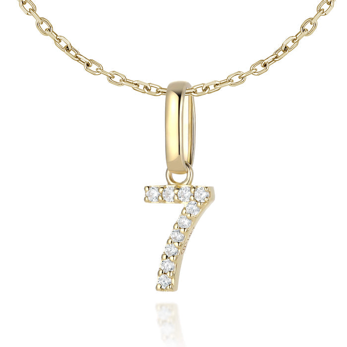 Diamond Number Charms