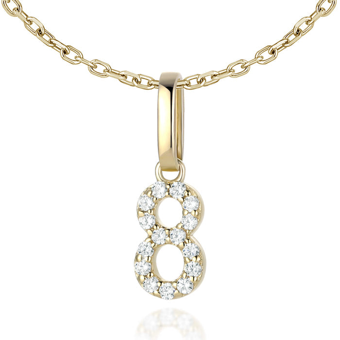 Diamond Number Charms