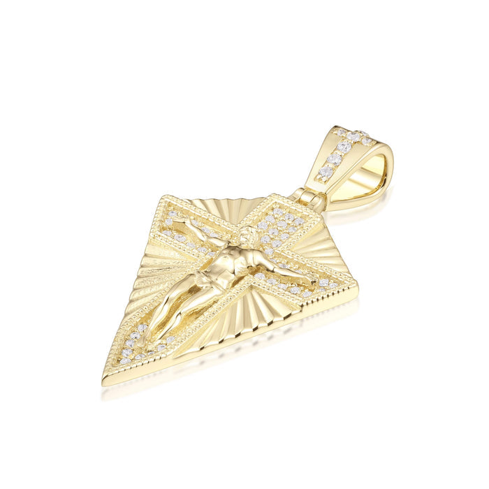 Diamond Shape Crucifix Pendant