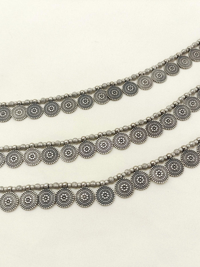 Diantha Plain Oxidized Waist Belt