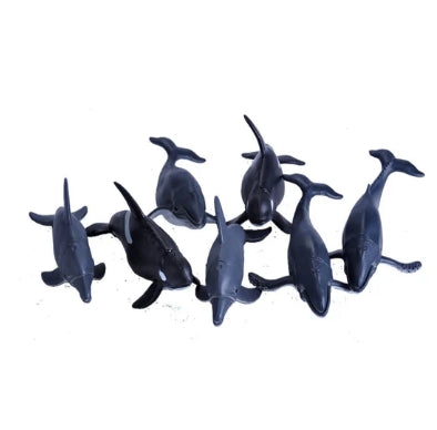 Dolphin and Whale Figurines Polybag Set