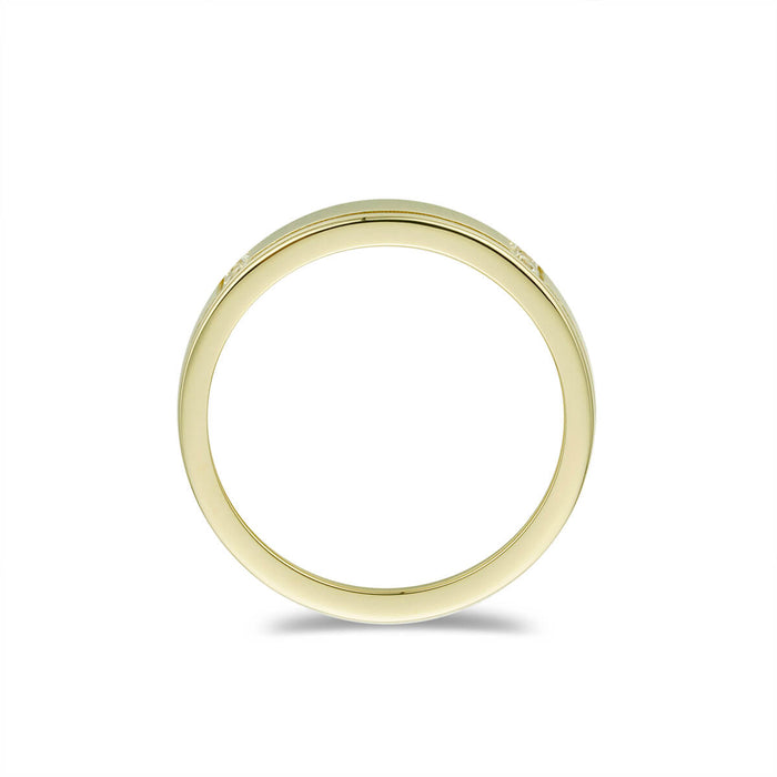 Genuine Gold Mens fancy wedding band-ring-lirysjewelry