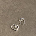 E1111 Heart Hoop Earrings