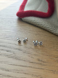 E1375/E1376 Star Flower Rotating Bead Earrings