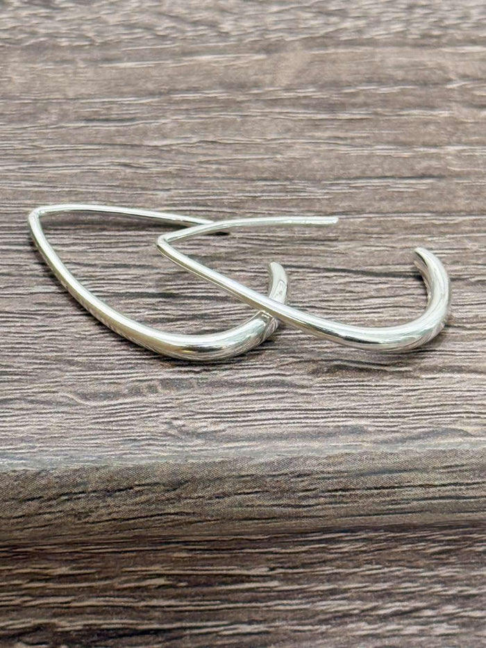 E1444 Simple Long Ear Spoon Earrings