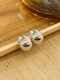 E1471 Smooth Bean Curd Earrings