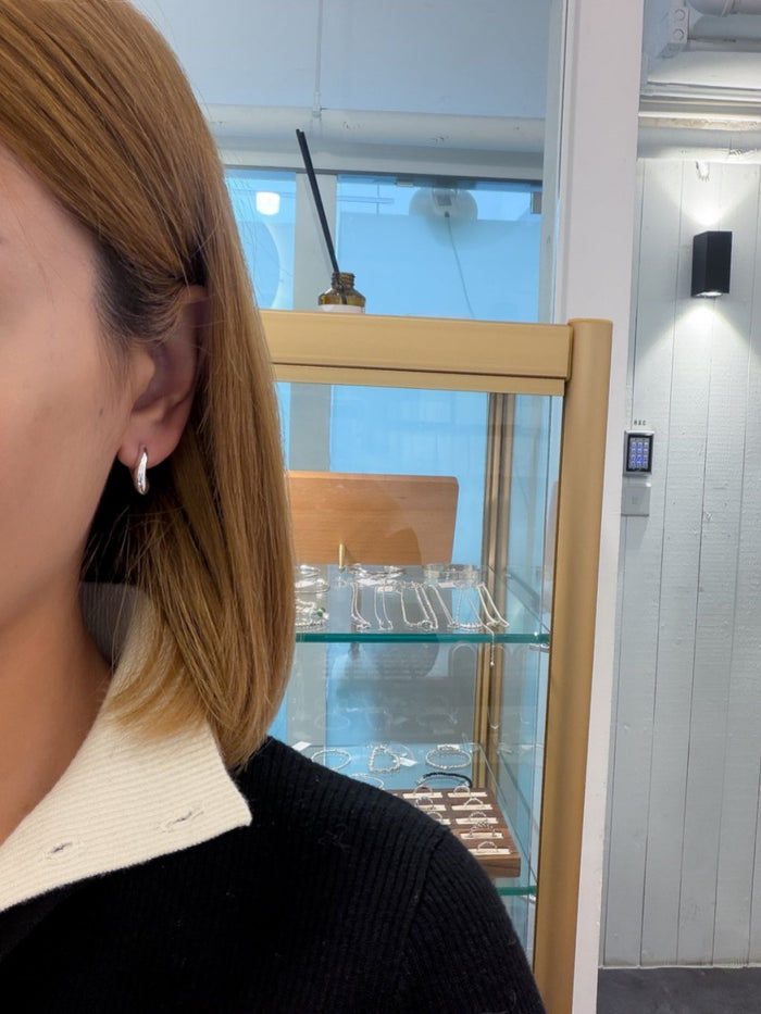 E1480 Chestnut-shaped earrings