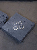 E1487/E1488 8mm/10mm Smooth Hoop Earrings
