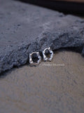 E1489 10mm Bamboo Hoop Earrings