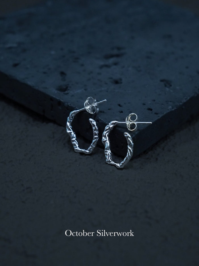 E1502 Rock Pattern Earrings
