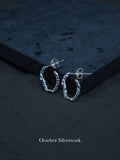 E1502 Rock Pattern Earrings