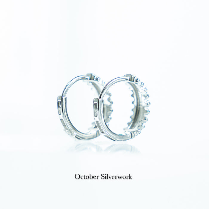 E1505 Rhombus Cut Lace Earrings