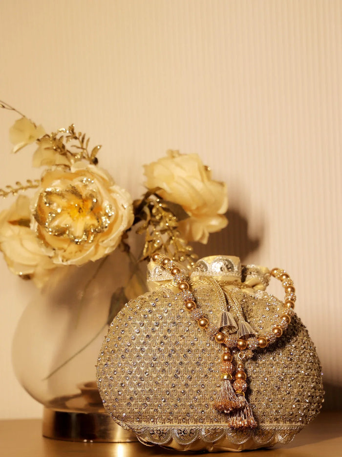 Elaya Copper Potli Bag